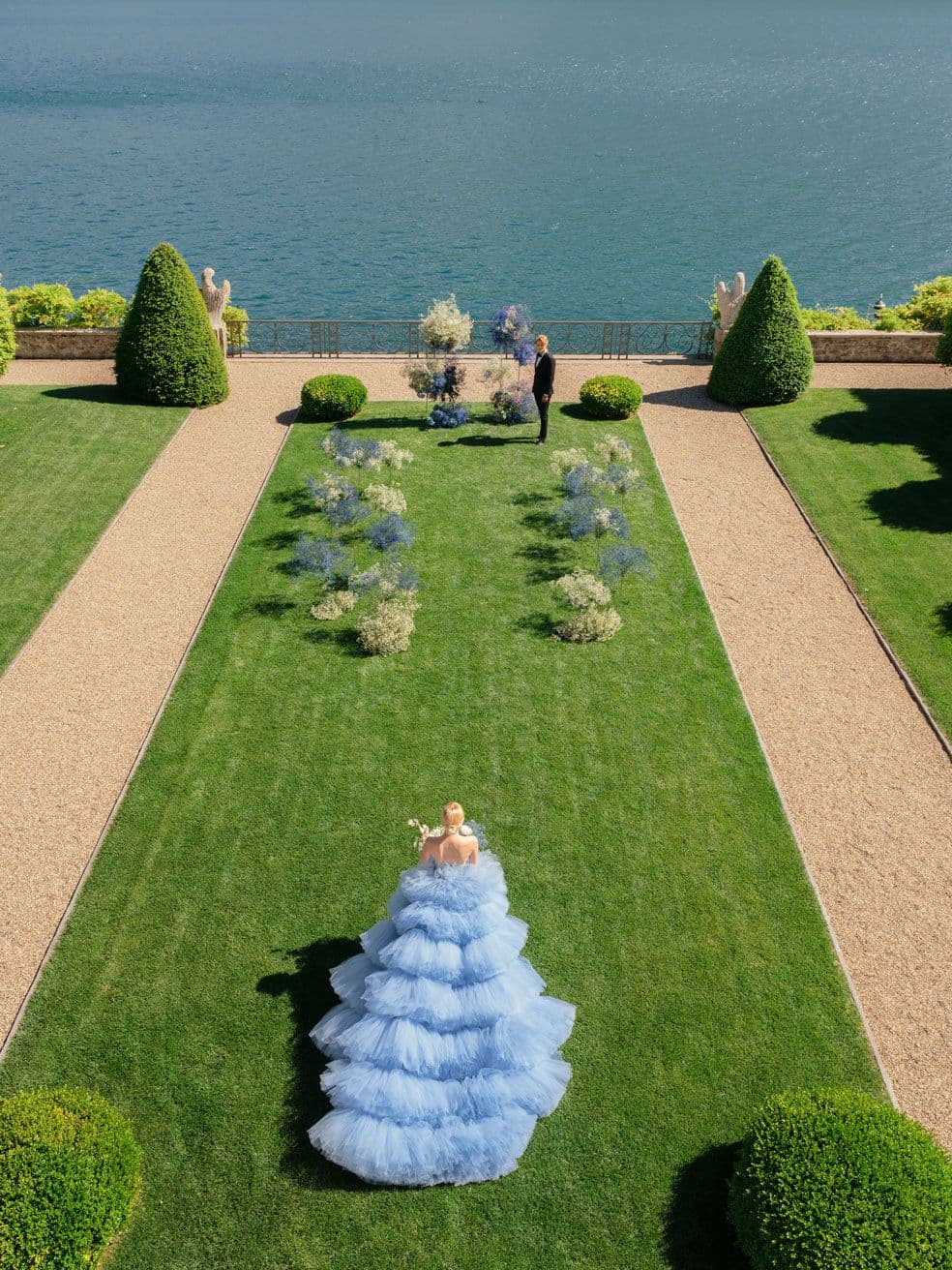 Light Blue Lake Como wedding photographer